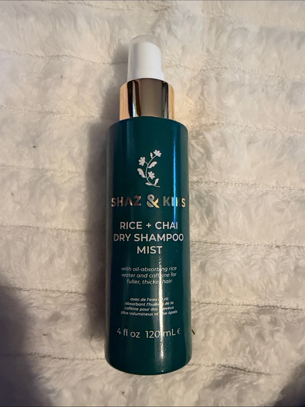 Rice and Chai hydrating dry shampoo mist
